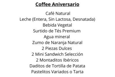 COFFEE ANIVERSARIO